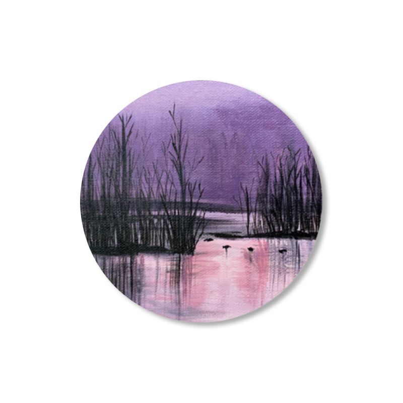 Peinture de paysage naturel de nuit, couleur Pastel, impression sur toile, Art mural pour décoration de maison