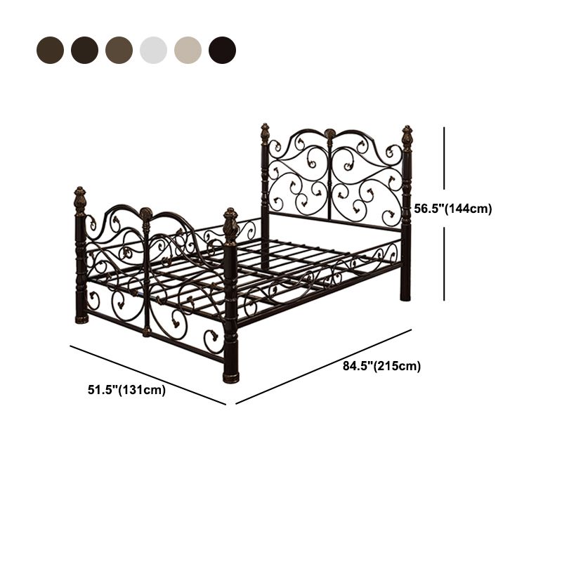 Industrial Standard Bed Metal Bed with Headboard and Footboard