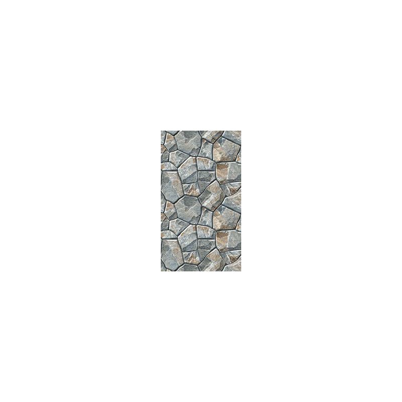 Textured-Look Stone Wallpaper Panel Industrial PVC Wall Decor in Grey, Self Adhesive