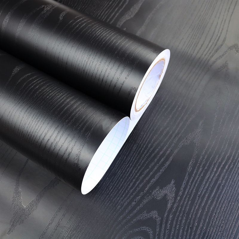 Faux Wood Wallpaper Roll Peel and Paste Industrial Living Room Wall Decor, 6.5 sq-ft