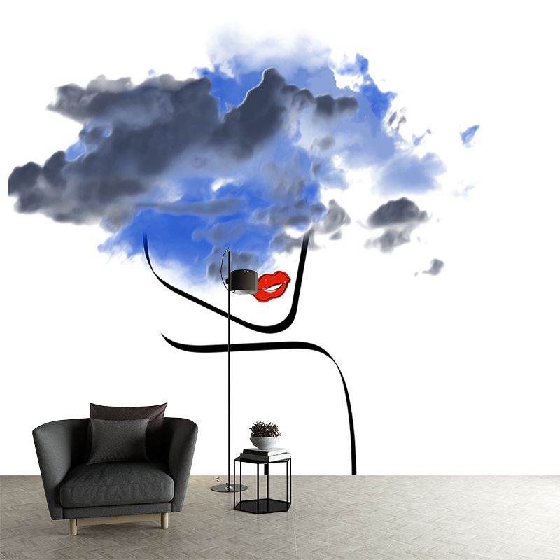 Bohemian Style Mural Wallpaper Line Art Illustration Indoor Wall Mural