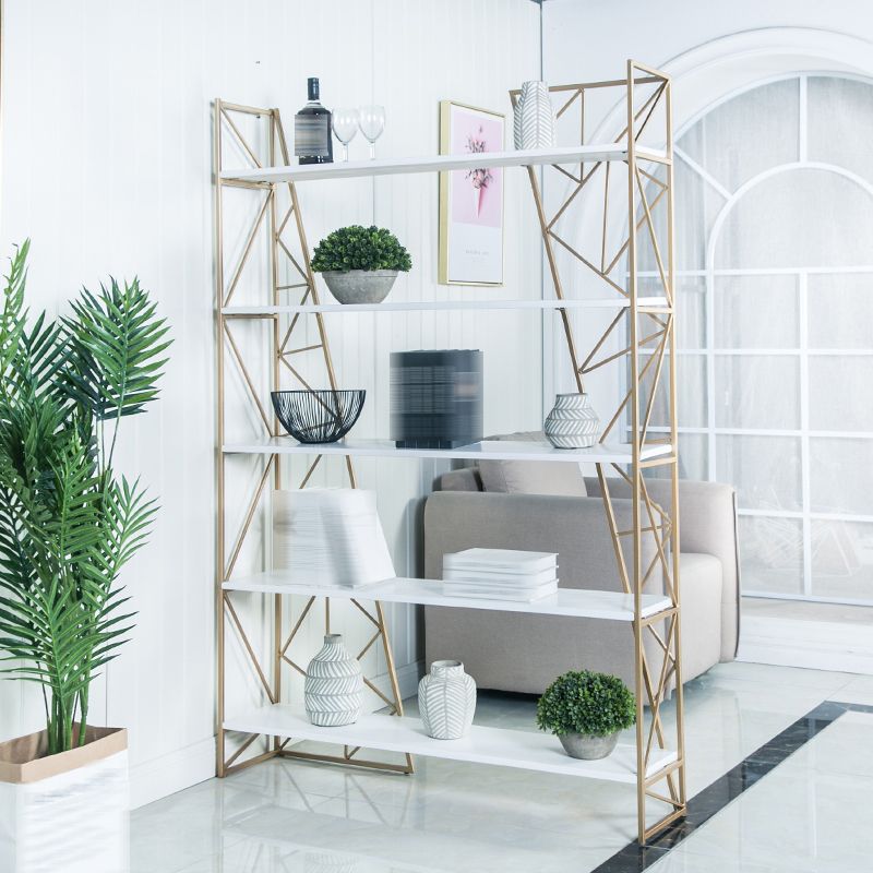 GLAM STYLE -Bücherregal Open Back Bücherregal für Home Office Study Room