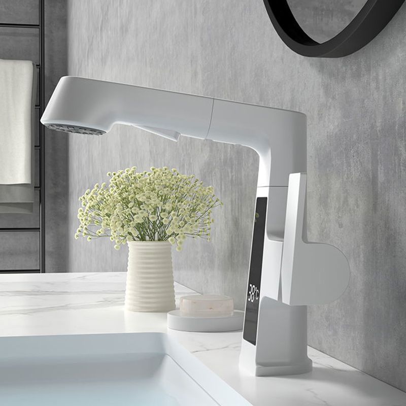 Classic Centerset Faucet Single Handle Solid Color Centerset Bathroom Sink Faucet