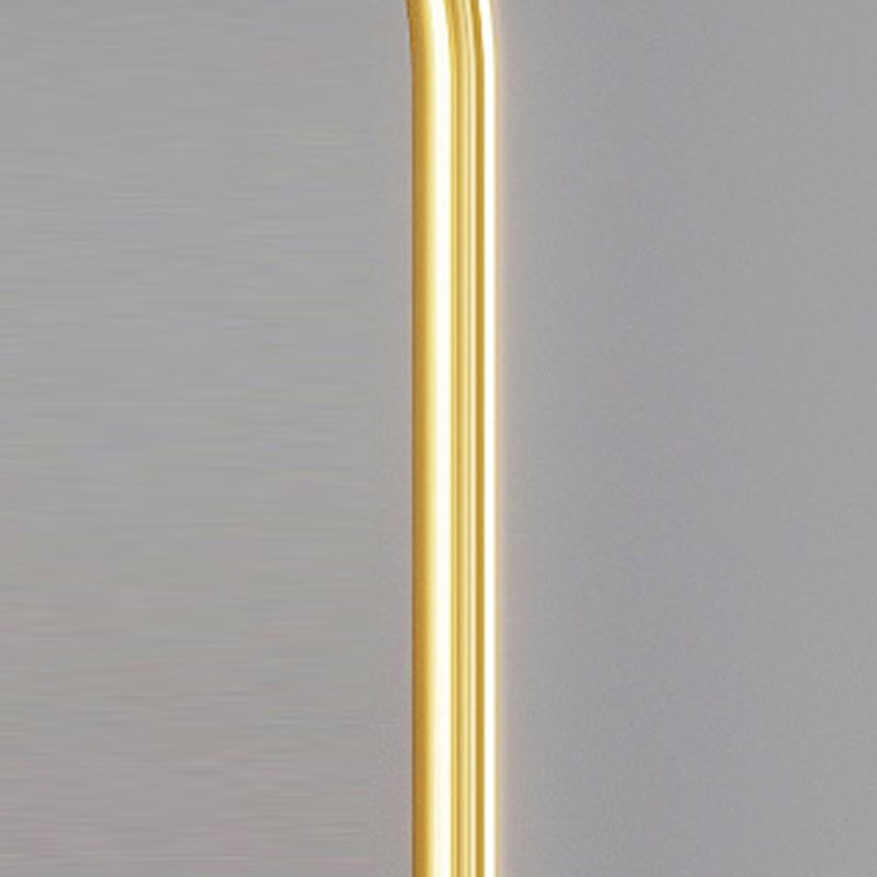 Luz de pared geométrica de metal Gold Nordic Gold 20 "Pled de pared LED de altura para dormitorio