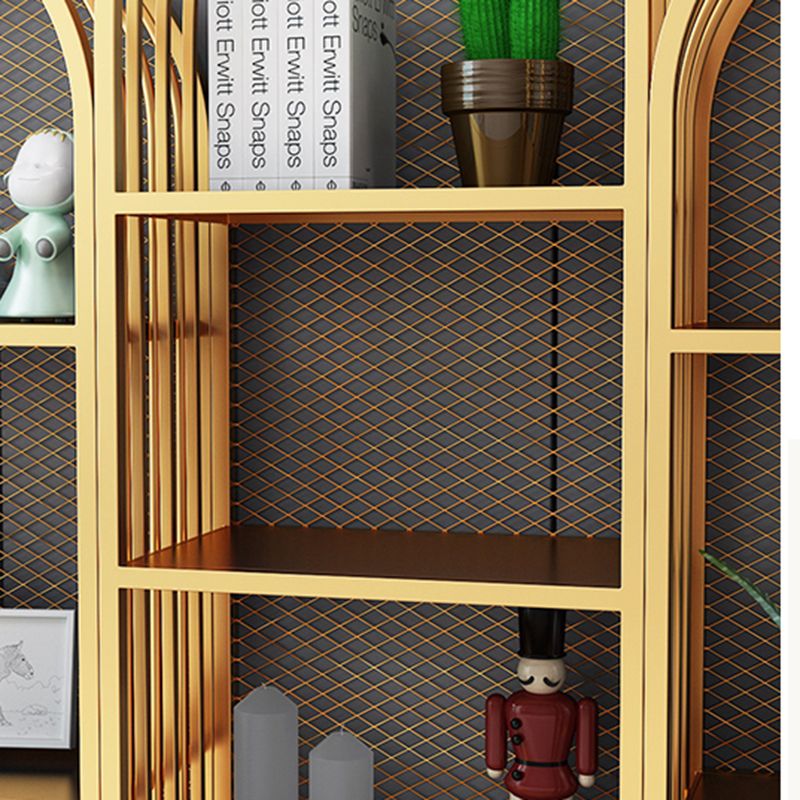 Modern Style Bookcase Standard Metal Closed Back Bookshelf for Home