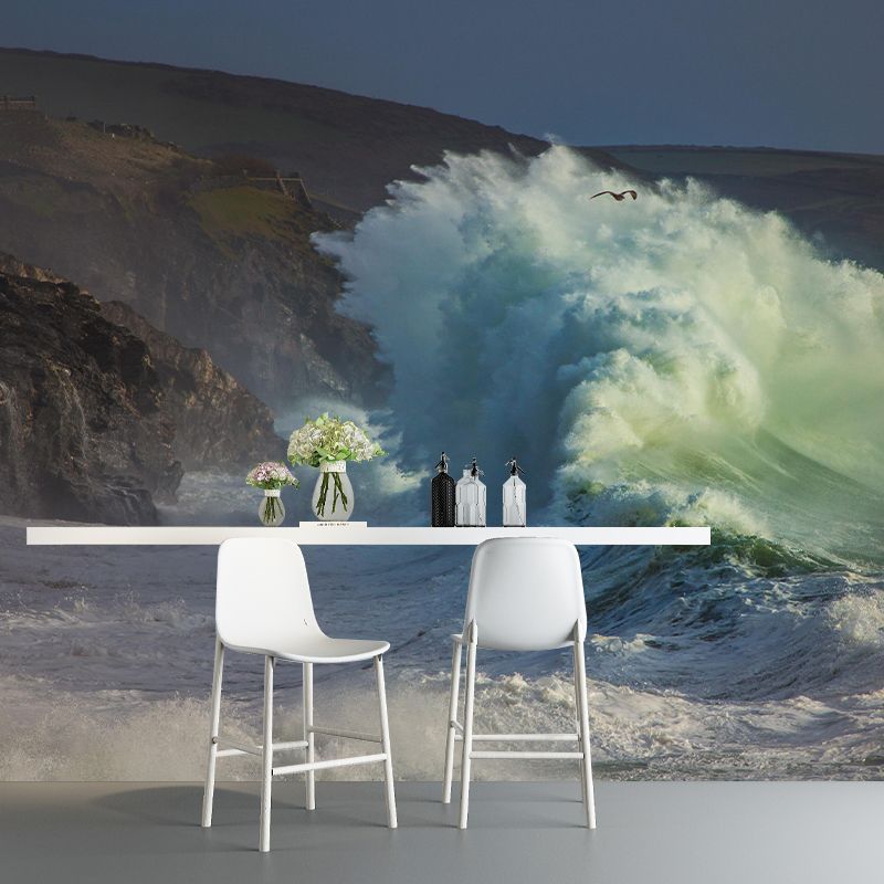 Customized Beautiful Sea Mural Mildew Resistant for Bedroom Decoration