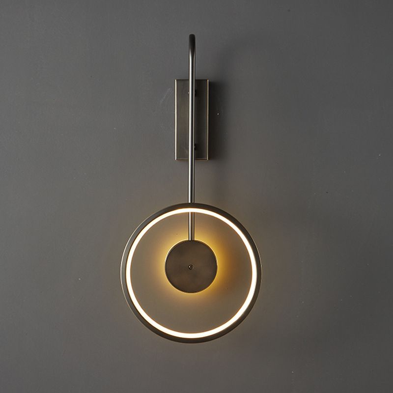 Post-Modern Wall Sconce Copper LED Sconce Lighting for Bedroom