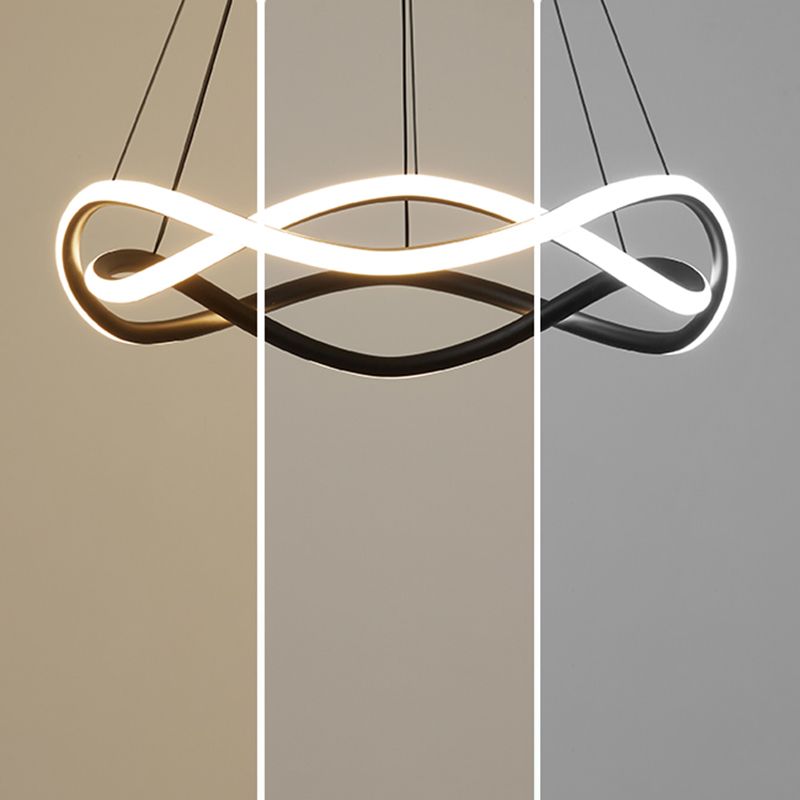 Semplice moderno caratteristico a led -lampadario a sospensione Luce a sospensione per soggiorno sala da pranzo