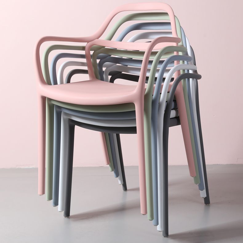 Sillas de comedor de plástico de estilo moderno, sillas apilables para cocina