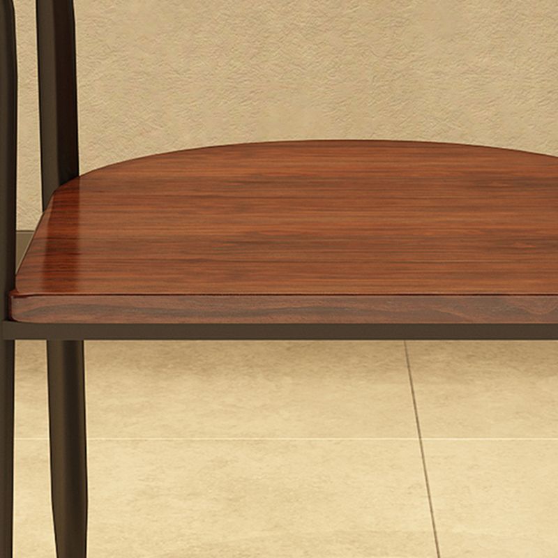 Industrial Metal Kitchen Dining Armchair Open Back Dining Side Chair