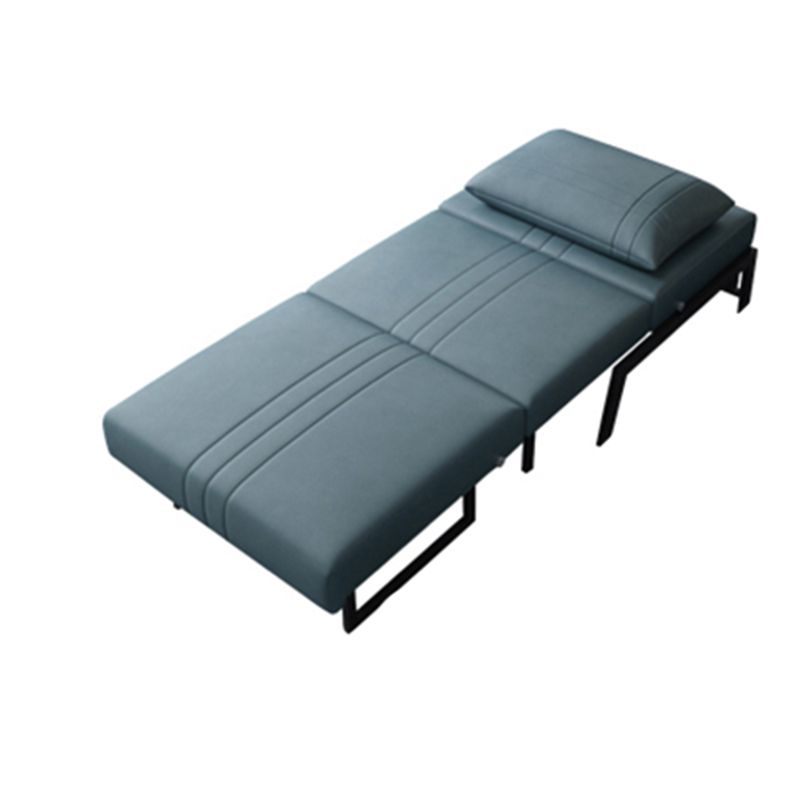 Faux Leather Contemporary Sofa Bed Armless Stain Resistant Bed Sofa Couch