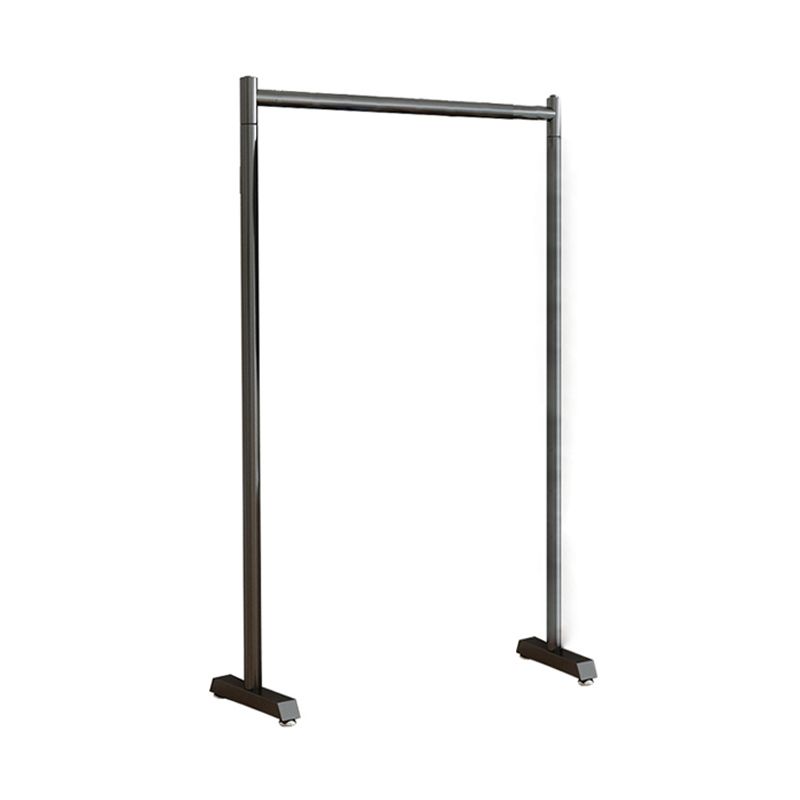 Contemporary Style Open Armoire Stainless Steel Cabinet with Clothing Rod