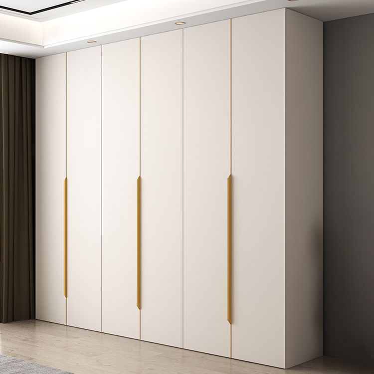 White Colour Wardrobe Contemporary Wooden Wardrobe Closet with Drawer