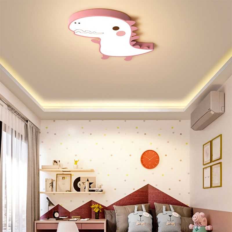 Plafonnier minimaliste contemporain, jolie lampe LED encastrée pour chambre d'enfant