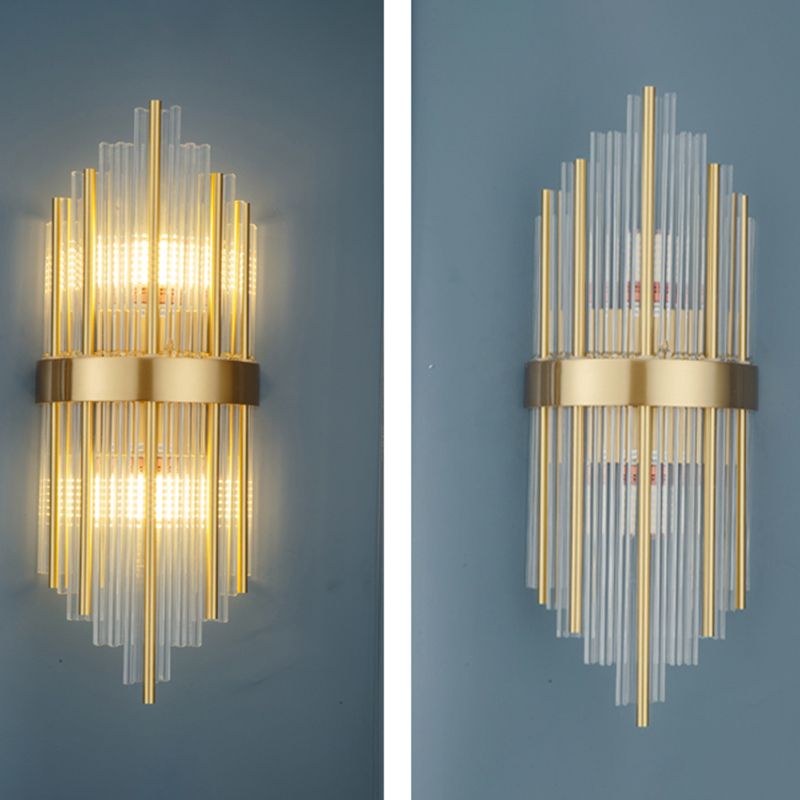 2 LA LA LA LUCCHI Crystal Fullo Scontro Scontro MOTORE UNICO MODERNO MOLTIRE LUME DELLA parete trasparente