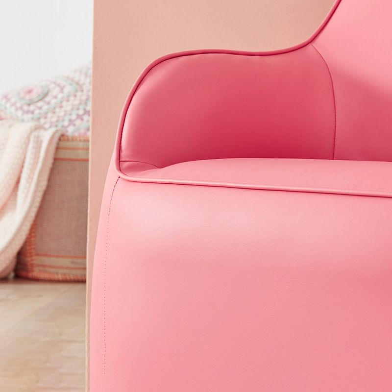 PU Chair Arms Included Basic Four Legs Chair for Living Room