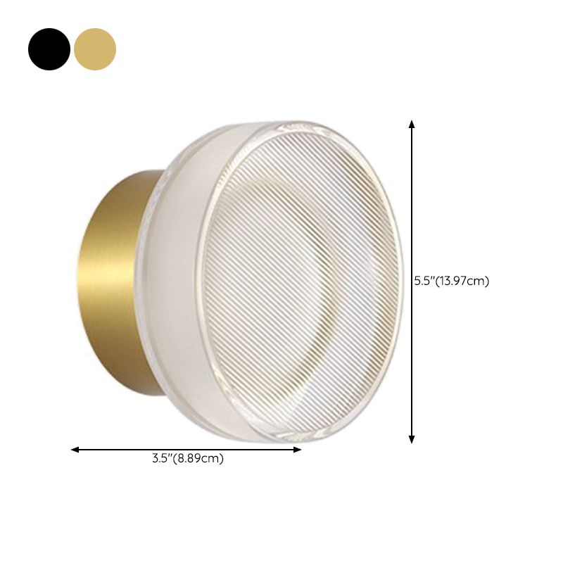 Geometric Wall Lighting Simplicity Acrylic 1 Light Wall Sconces in Clear