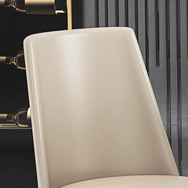Glam Dining Side Chair Upholstered Side Chair with Gold Legs for Dining Room