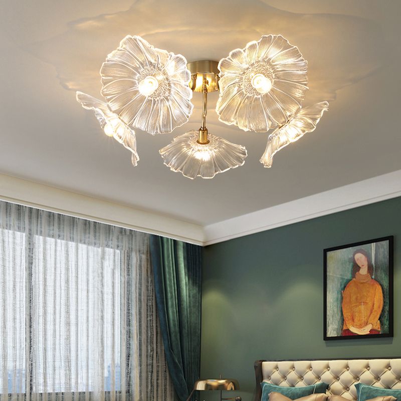 Glass Ceiling Mount Light Fixture Nordic Style Ceiling Light Fixture