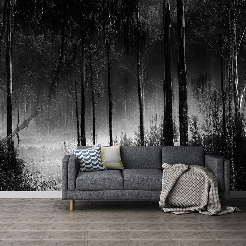 Forest Moisture Resistant Mural Wall Covering for Bedroom Wall Decor