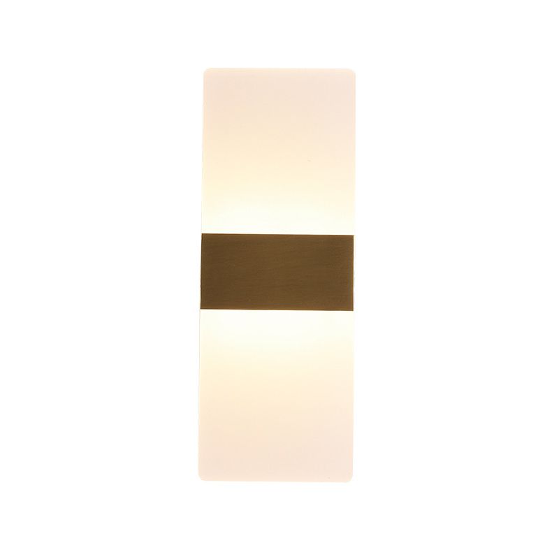 2-Light Wall Sconce Light Modern Metal Wall Sconce Lighting in Gold