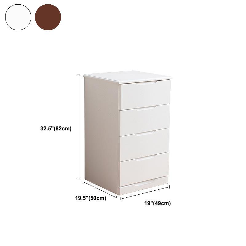 Contemporary Bedroom Storage Chest Wooden Chest with Drawers