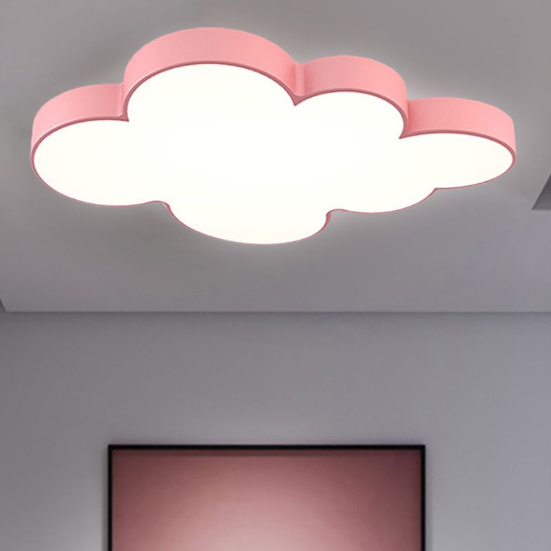 Acrylic Cloud Ceiling Flush Mount Modern Flush Mount Ceiling Light for Classroom Kid Bedroom