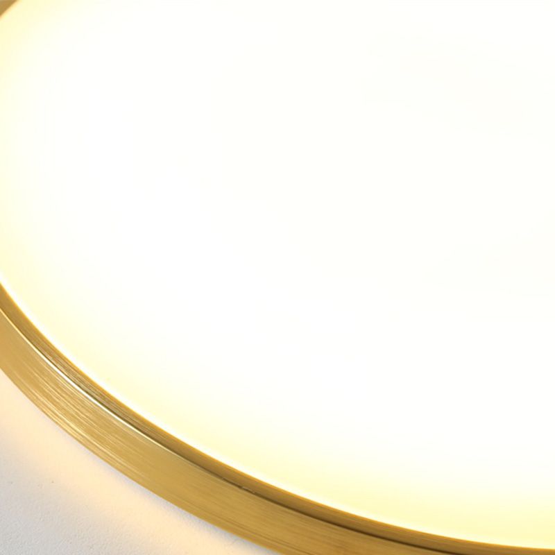 Modern Led Fixture Flush Mount Lighting Fixture Acrylic and Metal Lampshade for Corridor