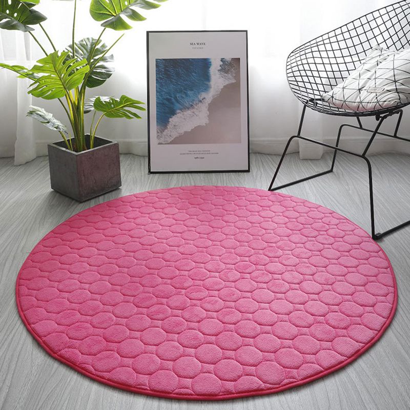 Chique woonkamer tapijt vaste kleur polyester gebied tapijt niet-slip achterste backing area tapijt