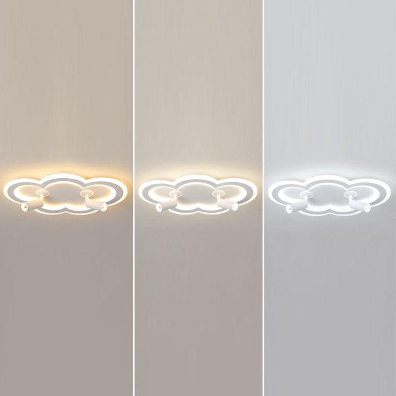Luminaria de montaje de techo de forma de nube LED Nordic LED de montaje de techo de metal
