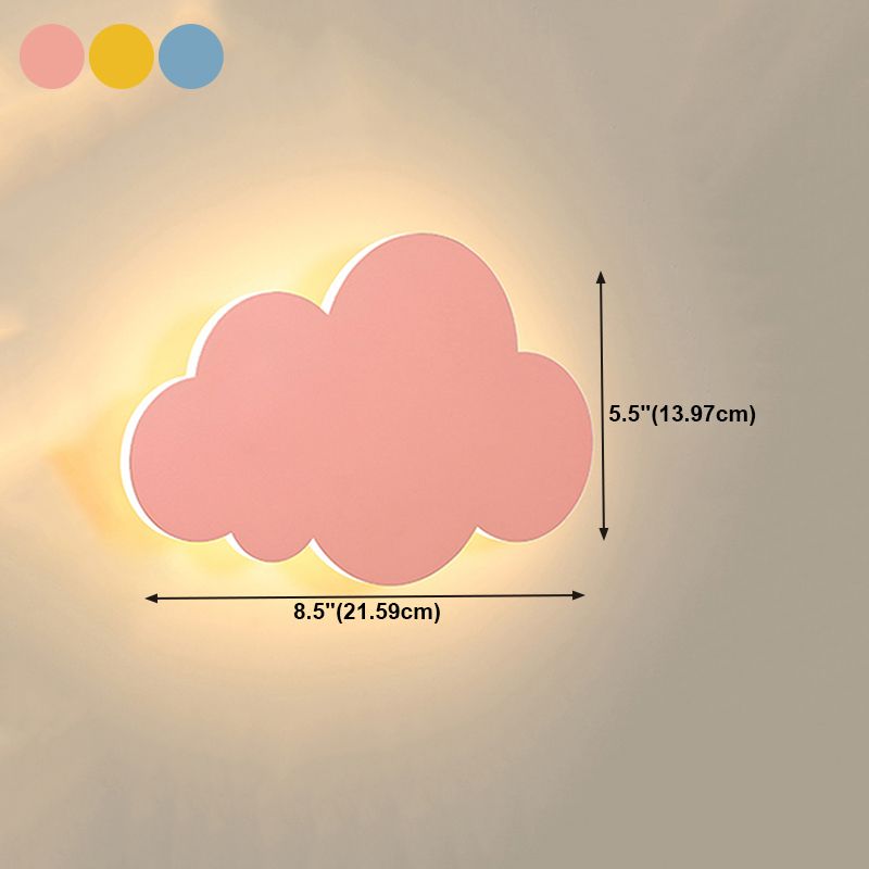 1 Light Cloud Wall Sconce Modern Style Metal Wall Lighting for Bedroom