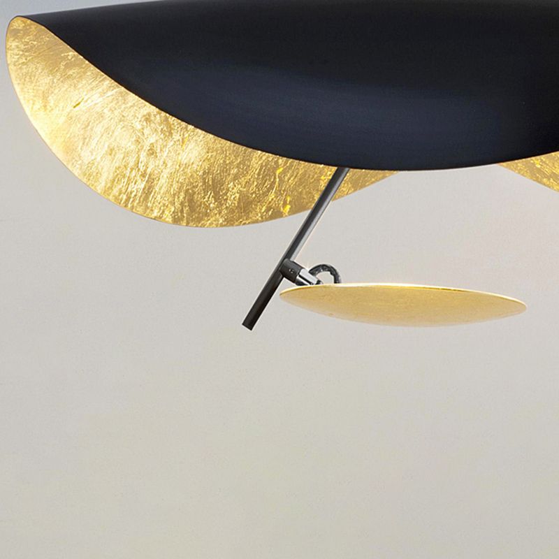 Dinning Room LED Suspension Pendant Simple Hanging Pendant with Hat-Shaped Metal Shade