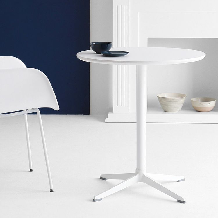 Contemporary Round Shape Dining Table Standard Kitchen Dining Table with Pedestal Base