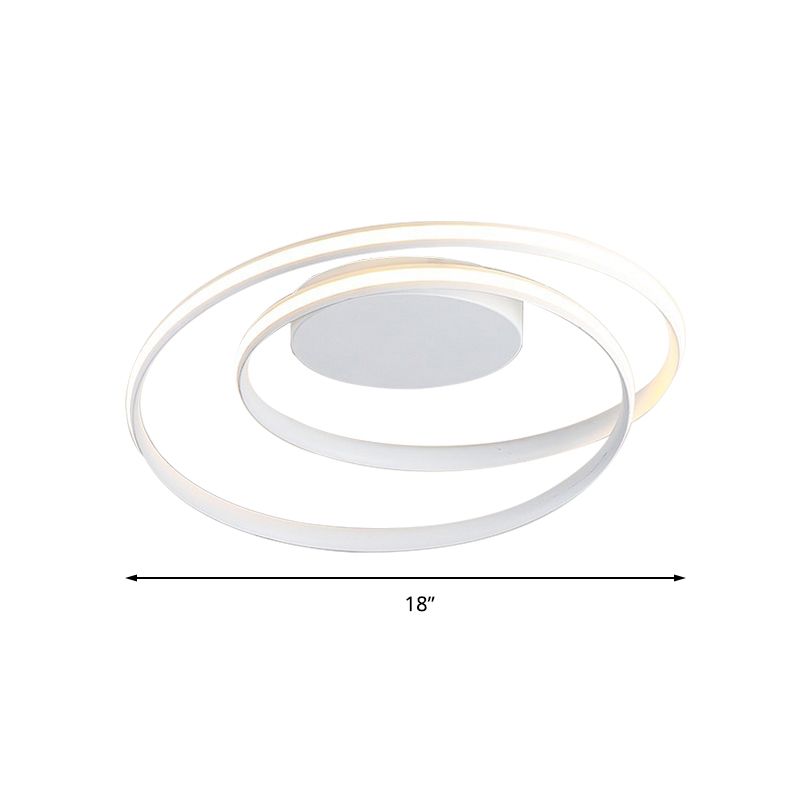 Lámpara de techo LED moderna del pasillo del dormitorio del niño de la luz del soporte del techo del círculo de la correa de acrílico