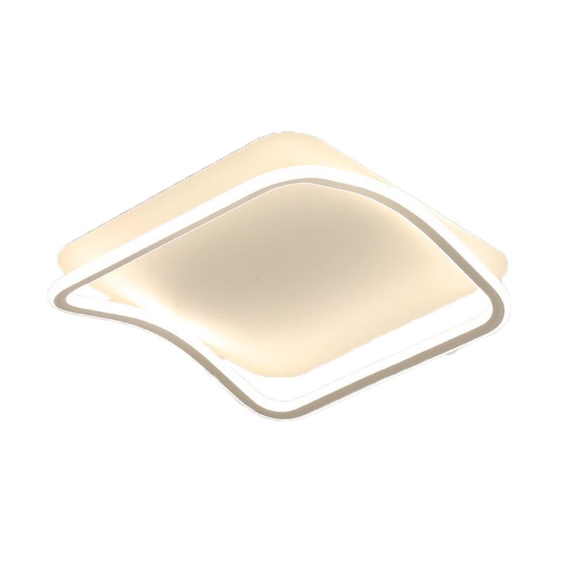 Metal Geometric Flush Mount Fixture Modern Flush Light Fixture for Living Room