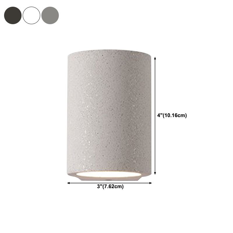 Modern Rectangular Sconce Light Fixture Cement 2-light Wall Sconces for Outdoor