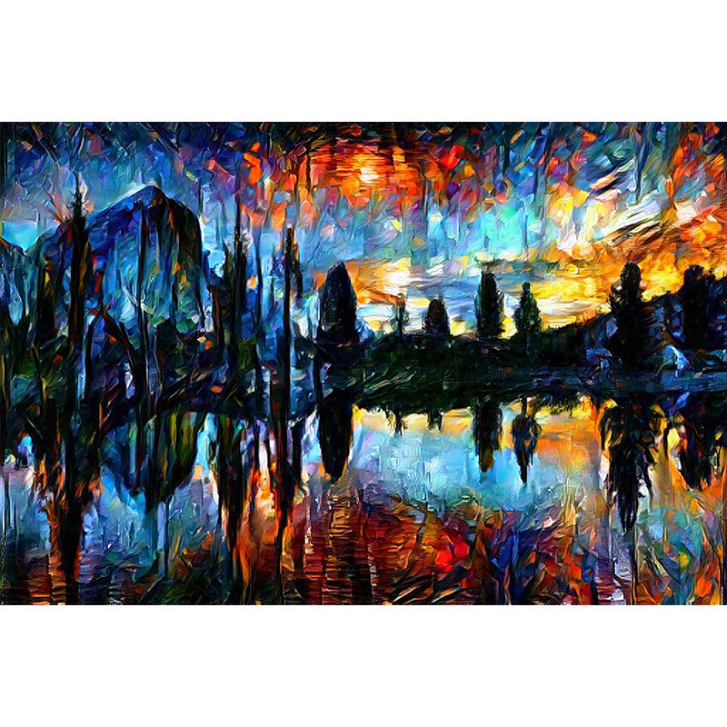 Art Abstract Illustration Pattern Mildew Wall Mural Horizontalt for Living Room