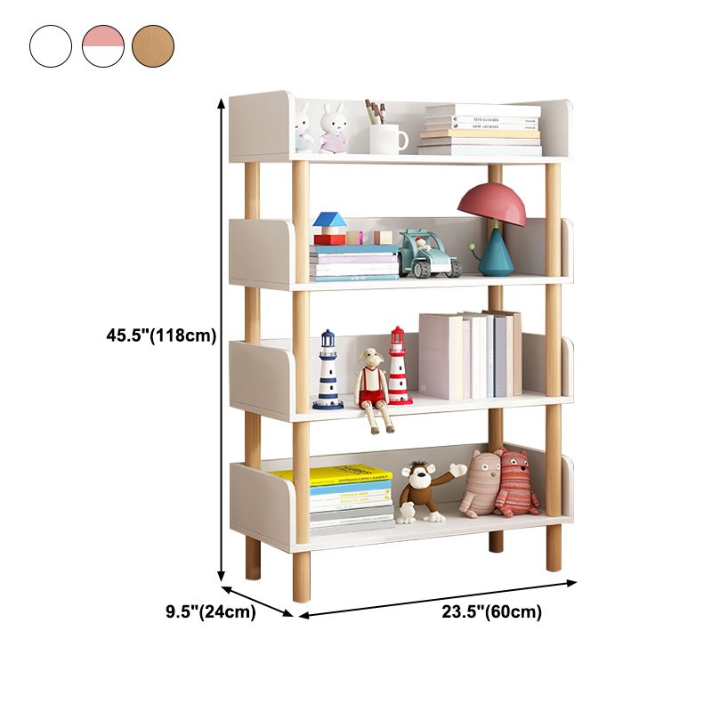 Modern Style Bookshelf Engineer Wood Open Back Bookcase for Home