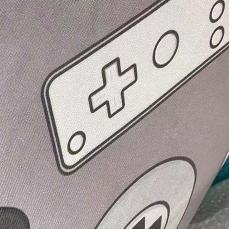 Modern Game Controller Pattern Carpet Polyester Indoor Rug Washable Area Rug