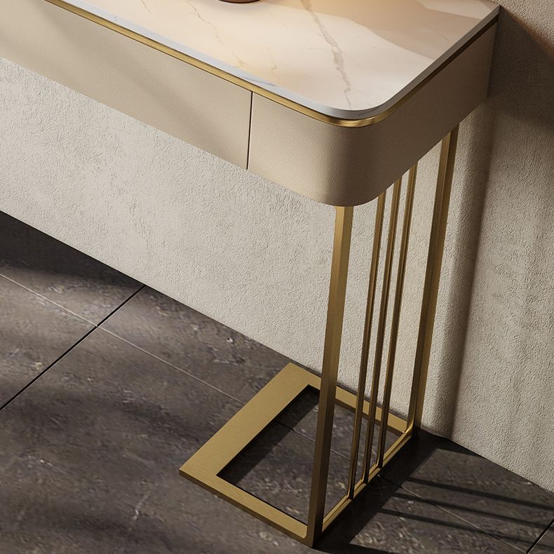 Contemporary Console Accent Table Antique Finish Console Sofa Table with Drawers