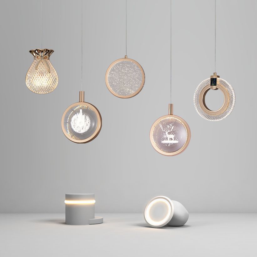 Moderner minimalistischer Stil hängender Anhänger Lichter Metal 1 Licht Anhänger Lichter für Wohnzimmer