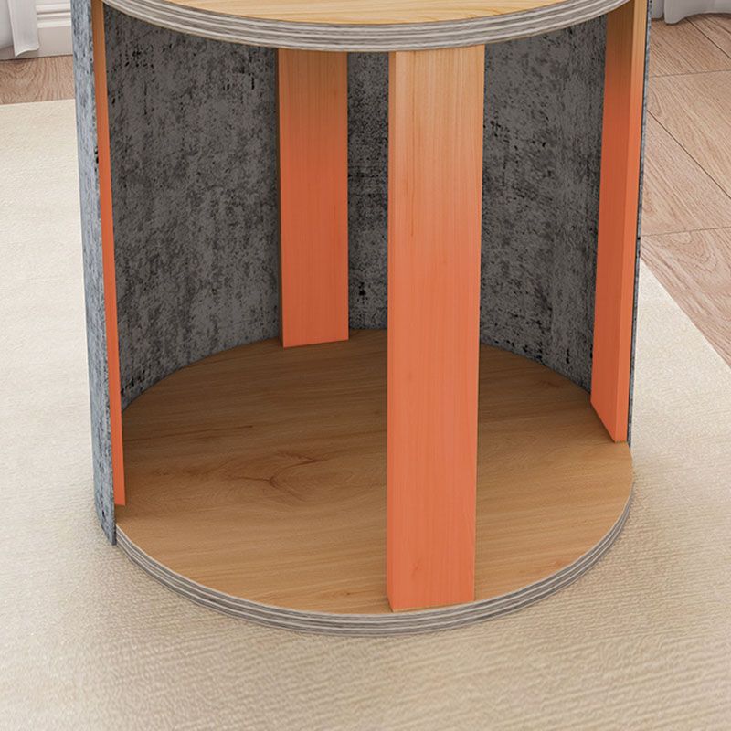 Grey Round Pouf Gorgeous Stain Resistant Pouf for Living Room