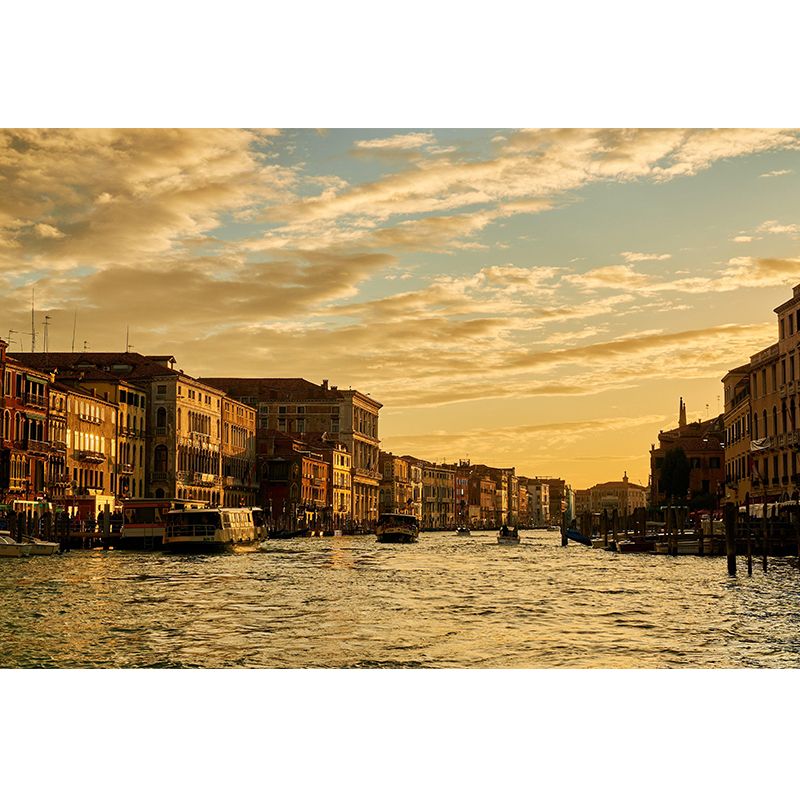 Crepuscular Scene Mural Mildew Resistant Eco-friendly Wall Decor Interior Wall Murals