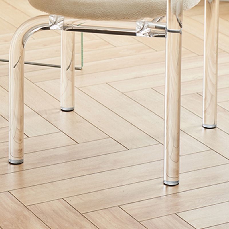 Acrylic Dining Arm Chair Open Upholstered Chair for Dining Room