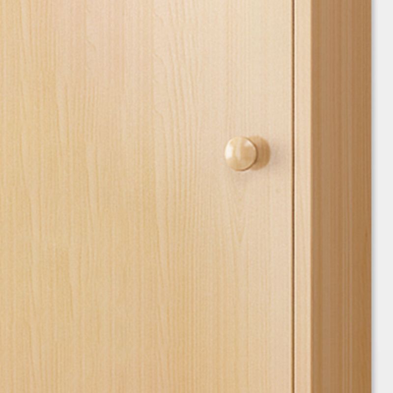 Modern Engineer Wood Bookshelf Closed Back Bookcase with Door for Home Office