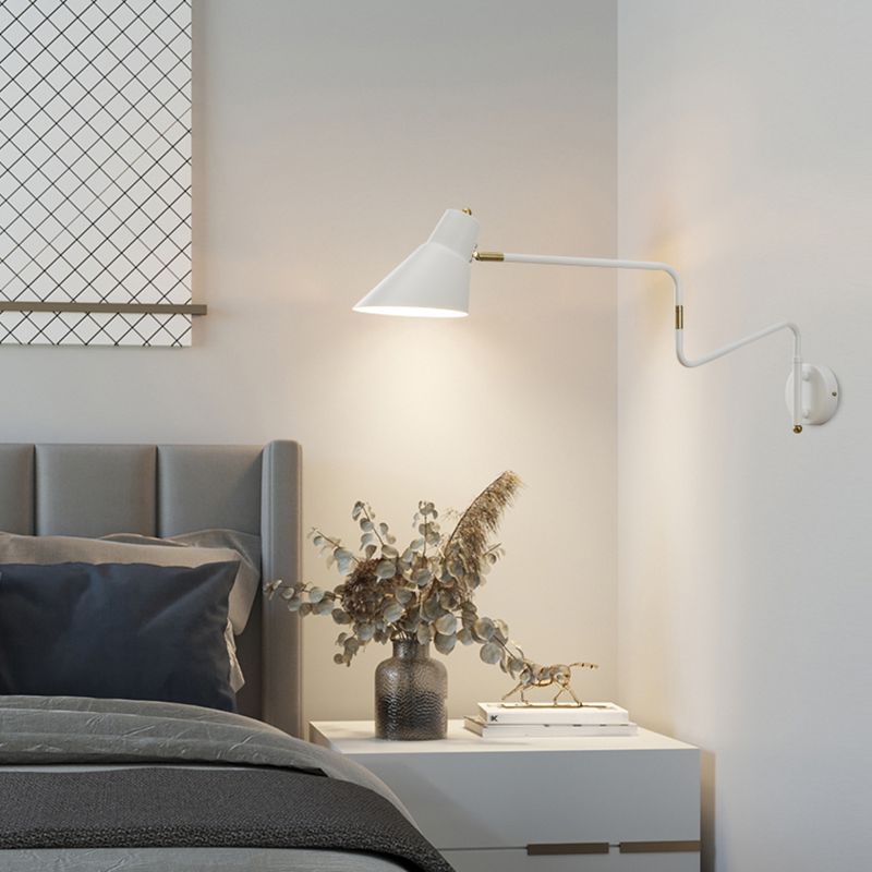 Cone Shape Metal Wall Sconces Modern 1-Light Wall Mount Light Fixture