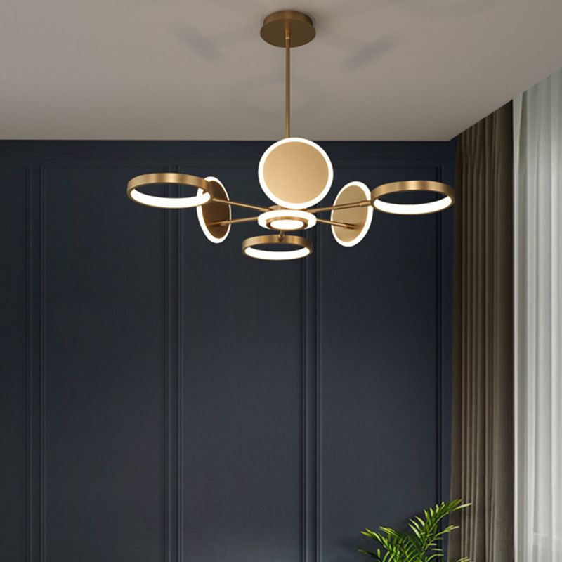 Kit di luce del cerchio di lampada a LEDELIE LED MODERNISTA con tonalità metallica