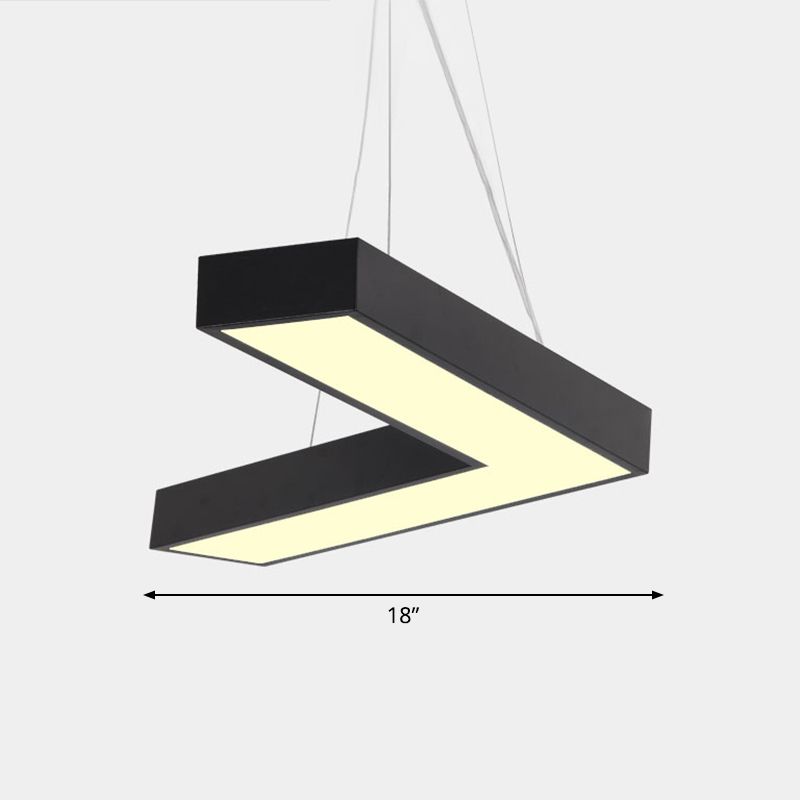 Plafond en forme de V Métal Light Light Light Simplicité LED LED FLUMER POUR RAPHER