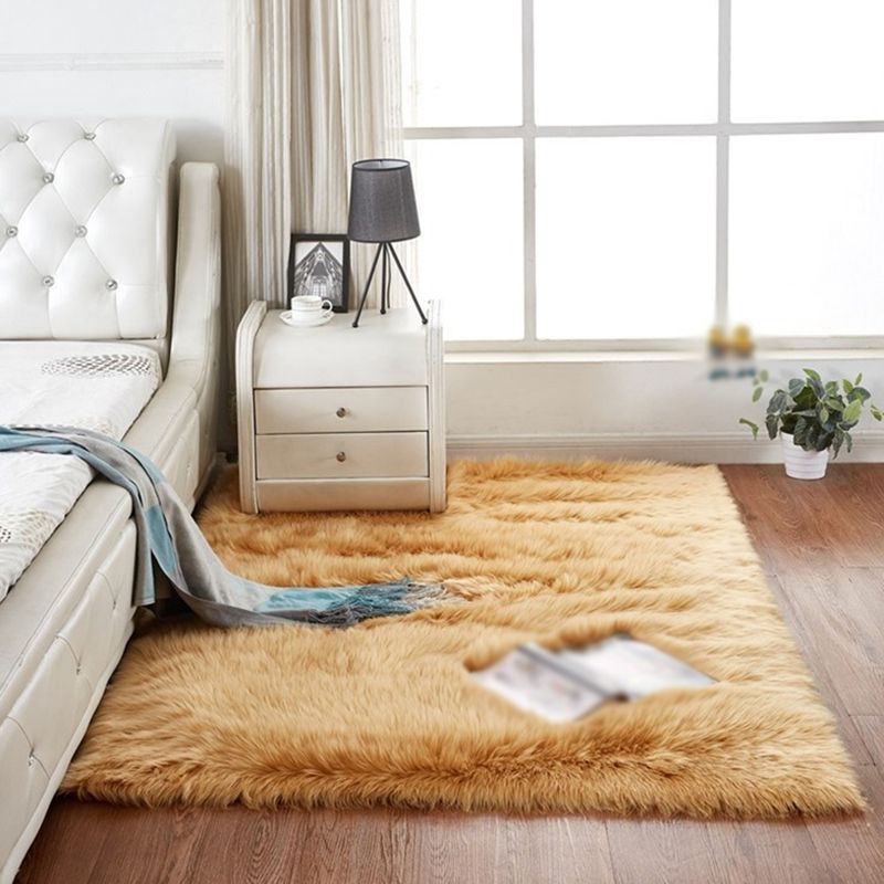 Simpleity Area Teppich funky einfach Wohnzimmer Teppich Polyester Shag Teppich mit Rutsch-Rücken