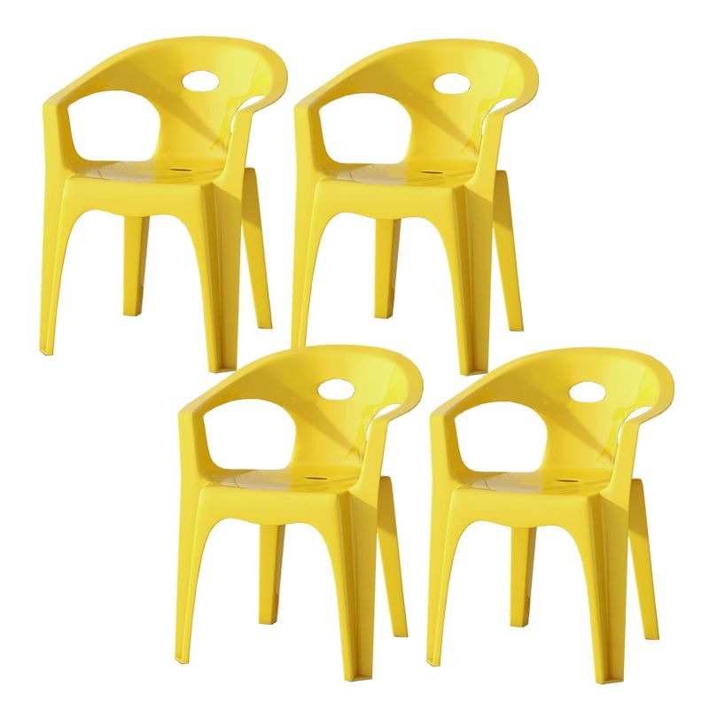 Contemporary Style Dining Set Plastic Square 1/5/10 Pcs Dining Table Set